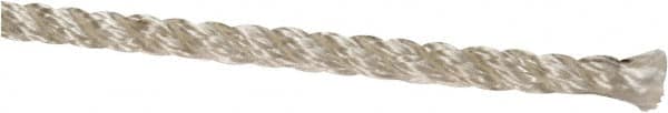 Value Collection - 1,200' Max Length Nylon Twisted Rope - 1/4" Diam, 186 Lb Capacity - Strong Tooling