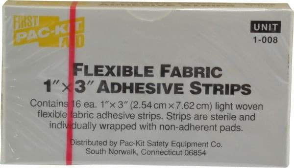 Medique - 3" Long x 1" Wide, General Purpose Self-Adhesive Bandage - Yellow, Woven Fabric Bandage - Strong Tooling