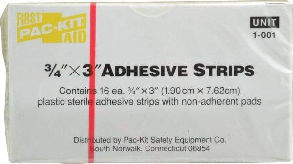 Medique - 3" Long x 3/4" Wide, General Purpose Self-Adhesive Bandage - Yellow, Plastic Bandage - Strong Tooling