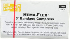 Medique - 3" Long x 3" Wide, General Purpose Compress - Yellow, Compress Bandage - Strong Tooling