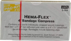 Medique - 4" Long x 4" Wide, General Purpose Compress - Yellow, Compress Bandage - Strong Tooling