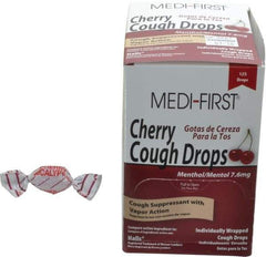 Medique - Cherry Flavor Medi-First Cough Drops Lozenges - Sore Throat Relief - Strong Tooling