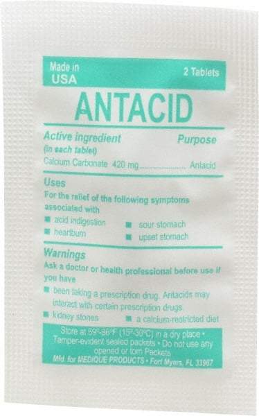 Medique - Mint Flavor Medi-First Antacid Tablets - Antacids & Stomach Relief - Strong Tooling