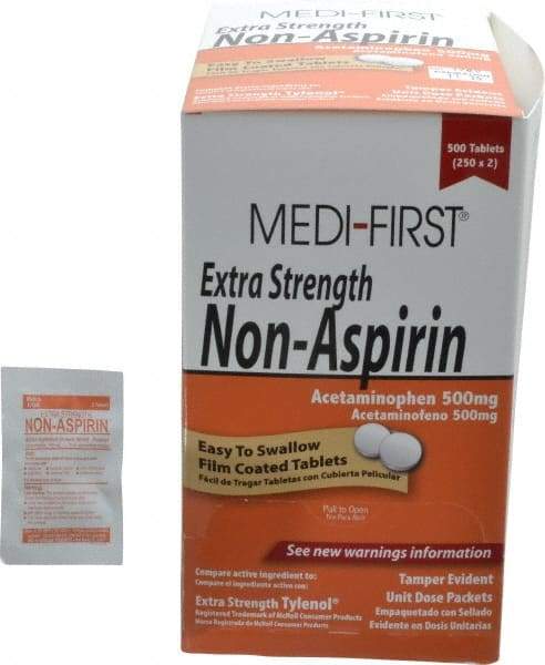 Medique - Medi-First Extra-Strength Non-Aspirin Tablets - Headache & Pain Relief - Strong Tooling