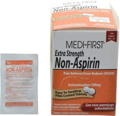 Medique - Medi-First Extra-Strength Non-Aspirin Tablets - Headache & Pain Relief - Strong Tooling