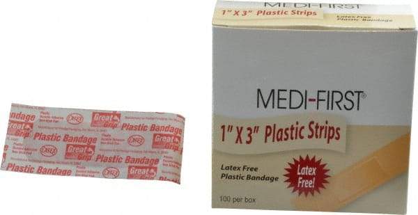 Medique - 3" Long x 1" Wide, General Purpose Self-Adhesive Bandage - Plastic Bandage - Strong Tooling