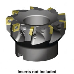 Kennametal - 3" Cut Diam, 1" Arbor Hole, 11mm Max Depth of Cut, 88.5° Indexable Chamfer & Angle Face Mill - 5 Inserts, SD_T43_PD_N__Z Insert, Right Hand Cut, 5 Flutes, Through Coolant, Series KSSZR - Strong Tooling