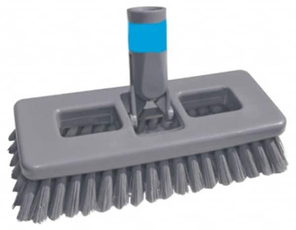 Unger - 1" Bristle Length, Polypropylene Scrub Brush - 8" Long x 3" Wide Head, 8-1/2" OAL, Plastic Block - Strong Tooling