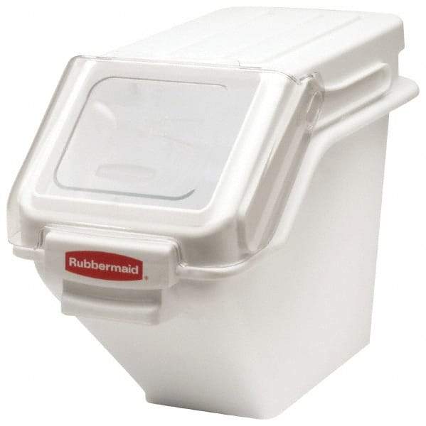 Rubbermaid - Rectangular, White Polyethylene Food Bin - 23-1/2" High x 11-1/2" Wide x 16.9" Long - Strong Tooling