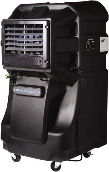 PortaCool - 30 Gal Capacity, 0.5 hp, 3,600 CFM Evaporative Cooler - 8 Amp Rating, 110/115 Volts, Infinitely Variable Speed - Strong Tooling