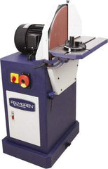 Palmgren - 20" Diam, 1,750 RPM, Single Phase Disc Sanding Machines - 22-11/16" Long Table x 8-1/2" Table Width, 27-3/4" Overall Length x 46-7/16" Overall Height - Strong Tooling