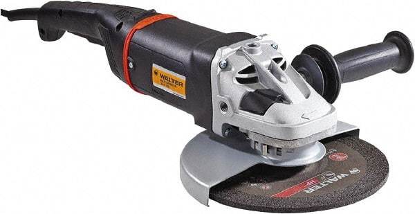 WALTER Surface Technologies - 7" Wheel Diam, 8,500 RPM, Corded Angle & Disc Grinder - 5/8-11 Spindle - Strong Tooling