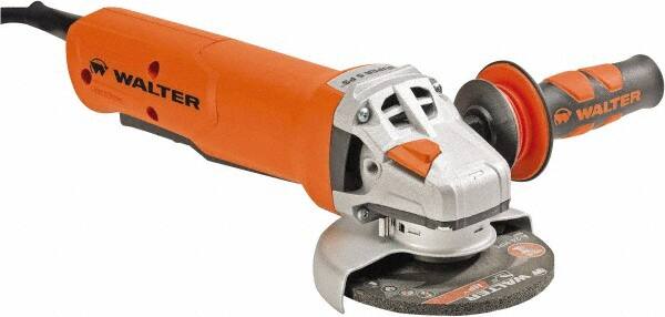 WALTER Surface Technologies - 5" Wheel Diam, 11,000 RPM, Corded Angle & Disc Grinder - 5/8-11 Spindle - Strong Tooling