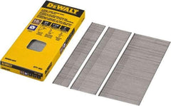 DeWALT - 18 Gauge 2" Long Brad Nails for Power Nailers - Steel, Bright Finish, Smooth Shank, Angled Stick Collation, Round Head, Chisel Point - Strong Tooling