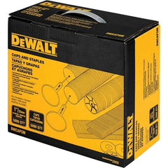 DeWALT - 1" Long x 0.05" Wide, 18 Gauge Crowned Construction Staple - Steel, Galvanized Finish - Strong Tooling