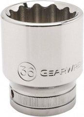 GearWrench - 3/4" Drive, Standard Hand Socket - 12 Points, 3.03" OAL, Alloy Steel, Chrome Finish - Strong Tooling