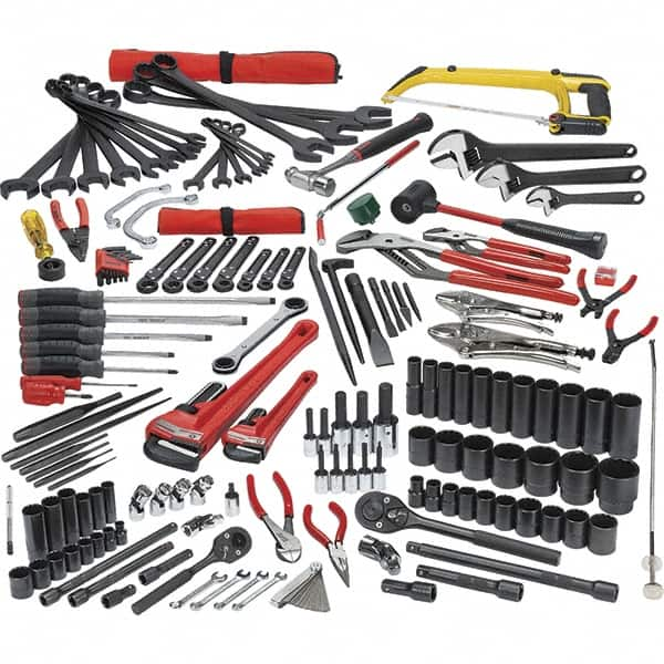 Proto - 172 Piece 1/4, 3/8 & 1/2" Drive Mechanic's Tool Set - Comes in Roller Cabinet - Strong Tooling