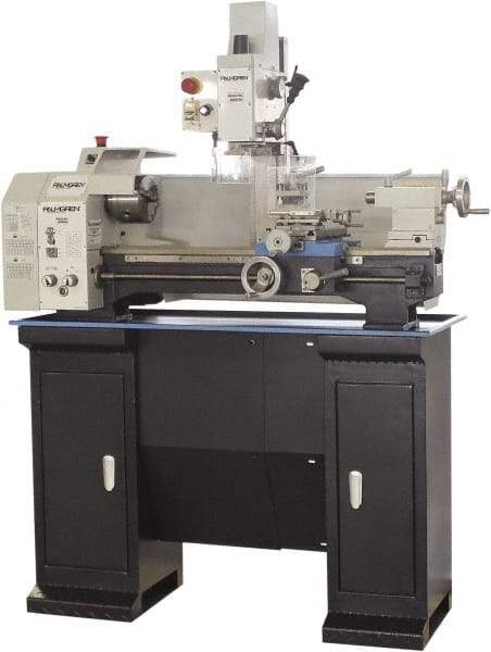 Palmgren - 9" Swing, 21-21/32" Between Centers, 115 Volt, Single Phase Bench Lathe - 3MT Taper, 1 hp, 125 to 2,000 RPM, 1" Bore Diam, 23" Deep x 33-1/2" High x 49" Long - Strong Tooling