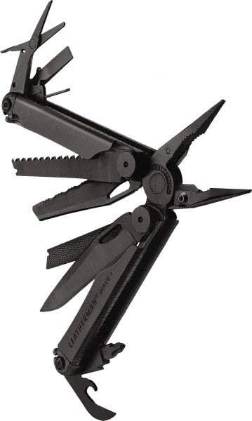 Leatherman - 1 Piece, Multi-Tool Set with 17 Functions - Black, 6" OAL, 4" Closed Length - Strong Tooling