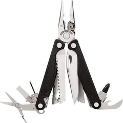 Leatherman - 1 Piece, Multi-Tool Set with 18 Functions - Silver & Black, 6" OAL, 4" Closed Length - Strong Tooling