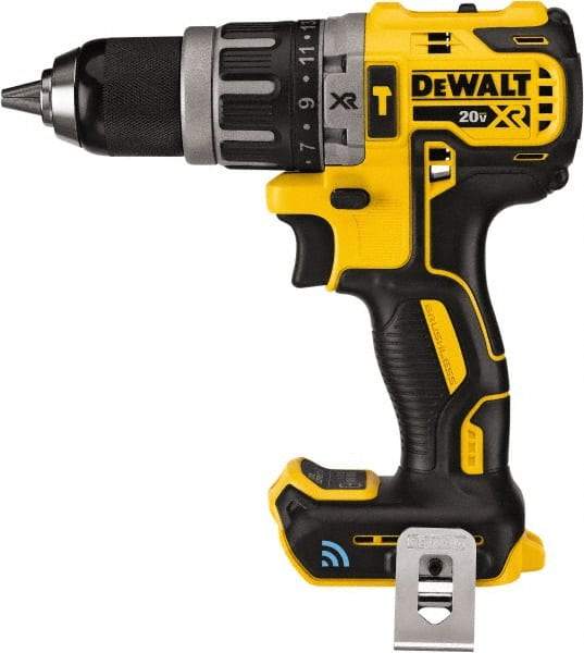 DeWALT - 20 Volt 1/2" Keyless Chuck Cordless Hammer Drill - 0 to 34,000 BPM, 0 to 2,000 RPM, Reversible - Strong Tooling