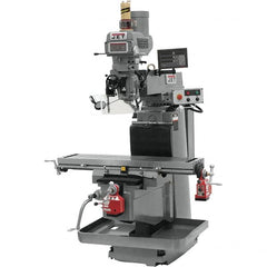 Jet - 54" Table Width x 12" Table Length, Variable Speed Pulley Control, 3 Phase Knee Milling Machine - NST40 Spindle Taper, 5 hp - Strong Tooling