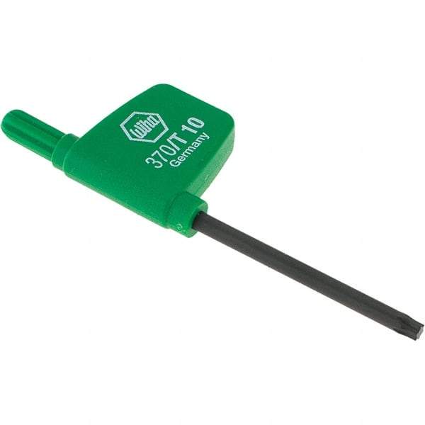 Wiha - T10 Torx Key - Flag-Style, 40mm Length Under Head, 2.9" OAL - Strong Tooling