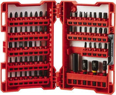 Milwaukee Tool - 65 Piece, Magnetic Bit Holder - 5/64 to 1/4" Hex, #1 to #3, Drilling/Screwdriving Utility Accessory Set Kit, 1/4" Hex Drive, Phillips, Slotted, Torx, Square Point - Strong Tooling