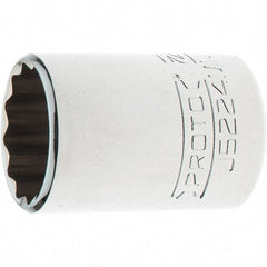 Proto - 3/8" Drive, Intermediate Hand Socket - 12 Points, 1-25/32" OAL, Steel, Full Polish Finish - Strong Tooling