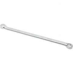 Proto - 11/16" x 3/4" 12 Point Box Wrench - Double End, 1" Head Diam x 1/2" Head Thickness, 14-11/32" OAL, Steel, Polished Finish, 15° Offset - Strong Tooling