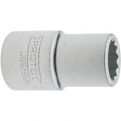 Proto - 3/4" Drive, Standard Hand Socket - 12 Points, 2.307" OAL, Steel, Full Polish Finish - Strong Tooling