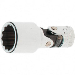 Proto - 1/4" Drive, Standard Hand Socket - 12 Points, 1-17/64" OAL, Steel, Full Polish Finish - Strong Tooling