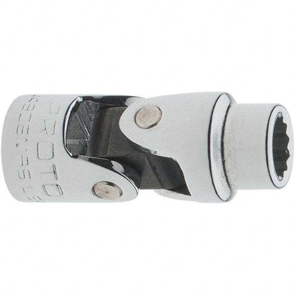 Proto - 1/4" Drive, Standard Hand Socket - 12 Points, 1-17/64" OAL, Steel, Full Polish Finish - Strong Tooling