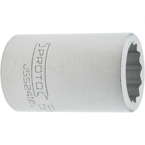 Proto - 3/4" Drive, Standard Hand Socket - 12 Points, 2.307" OAL, Steel, Full Polish Finish - Strong Tooling