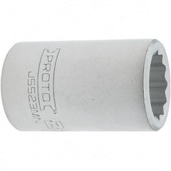 Proto - 3/4" Drive, Standard Hand Socket - 12 Points, 2.307" OAL, Steel, Full Polish Finish - Strong Tooling