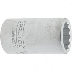 Proto - 7/8", 3/4" Drive, Standard Hand Socket - 12 Points, 2.285" OAL, Steel, Full Polish Finish - Strong Tooling