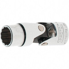 Proto - 3/8" Drive, Standard Hand Socket - 12 Points, 2-1/8" OAL, Steel, Full Polish Finish - Strong Tooling