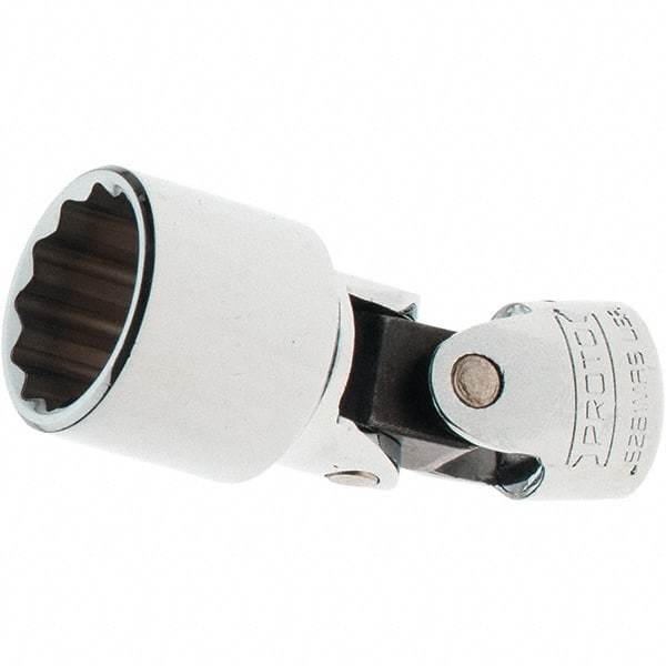 Proto - 3/8" Drive, Standard Hand Socket - 12 Points, 2-1/4" OAL, Steel, Full Polish Finish - Strong Tooling