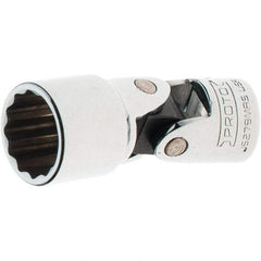 Proto - 3/8" Drive, Standard Hand Socket - 12 Points, 2-1/4" OAL, Steel, Full Polish Finish - Strong Tooling