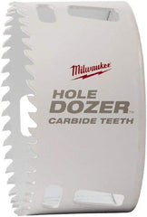 Milwaukee Tool - 1-3/8" Diam, 1-5/8" Cutting Depth, Hole Saw - Carbide-Tipped Saw, Toothed Edge - Strong Tooling