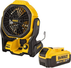 DeWALT - 7" Blade, 500 Max CFM, Cordless Fan - 20 Volts, 3 Speed - Strong Tooling