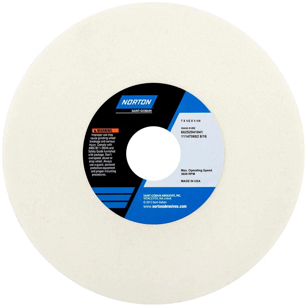 Norton - Tool & Cutter Grinding Wheels Wheel Type: Type 1 Wheel Diameter (Inch): 7 - Strong Tooling