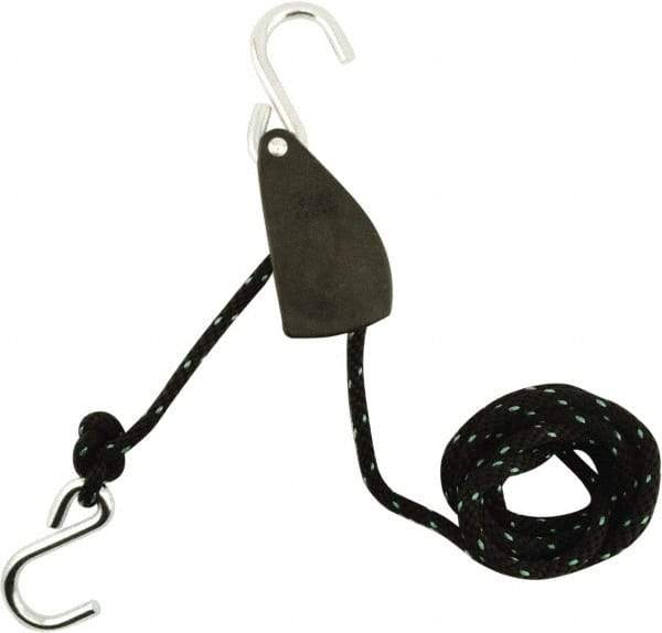 Erickson Manufacturing - Nylon Tite Rope Pulley - 1/2" Wide x 144" Long, Black, For Use with Pick Ups - Strong Tooling