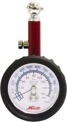 Milton - 0 to 160 psi Dial Ball Tire Pressure Gauge - 5 psi Resolution - Strong Tooling