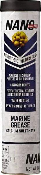 Nano Pro MT - 14 oz Cartridge Calcium Anti-Corrosion Grease - Blue, Water Resistant, 500°F Max Temp, NLGIG 2, - Strong Tooling