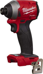 Milwaukee Tool - 18 Volt, 1/4" Drive, 167 Ft/Lb Torque, Cordless Impact Driver - 3600 RPM, Lithium-Ion, Bare Tool - Strong Tooling