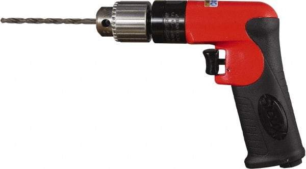 Sioux Tools - 1/4" Keyed Chuck - Pistol Grip Handle, 23,000 RPM, 12 LPS, 0.5 hp, 90 psi - Strong Tooling