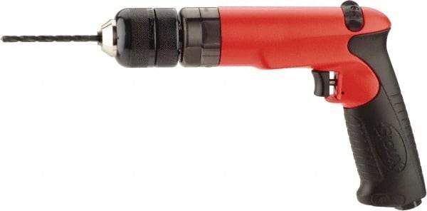 Sioux Tools - 3/8" Reversible Keyless Chuck - Pistol Grip Handle, 4,000 RPM, 14 LPS, 1 hp, 90 psi - Strong Tooling