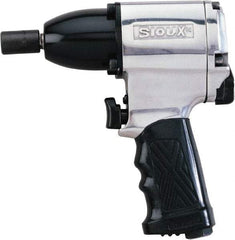 Sioux Tools - 3/8" Drive, 10,000 RPM, 310 Ft/Lb Torque Impact Wrench - Pistol Grip Handle, 1,300 IPM, 2.5 CFM, 90 psi, 1/4" Inlet - Strong Tooling