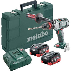 Metabo - 18 Volt 1/16 to 1/2" Keyless Chuck Cordless Hammer Drill - 32300 BPM, 500 to 3,800 RPM, Reversible, Pistol Grip Handle - Strong Tooling